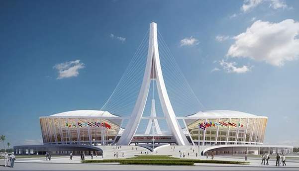 Our company's calcium silicate board, calcium silicate board ceiling and sound-absorbing calcium silicate board materials participated in the national aid project of dezou National Stadium in Cambodia